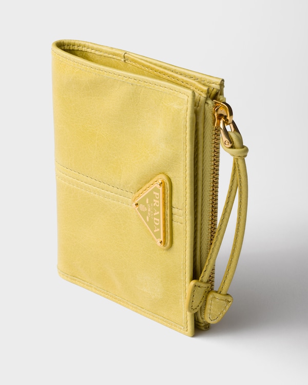 Small leather wallet - Citron Yellow Small leather wallet - Citron Yellow