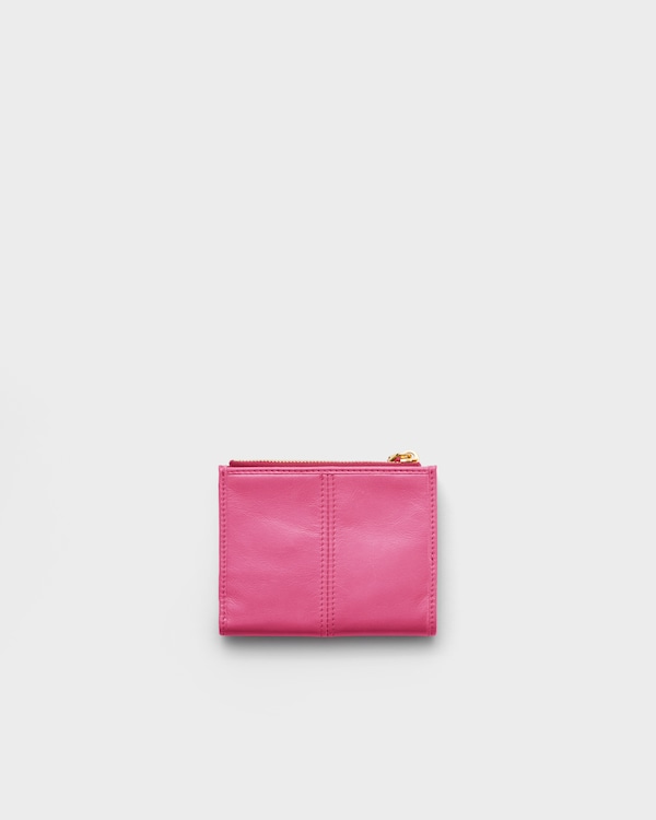 Small leather wallet - Peony Pink Small leather wallet - Peony Pink