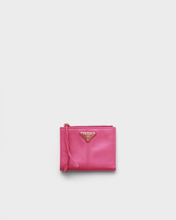 Small leather wallet - Peony Pink Small leather wallet - Peony Pink