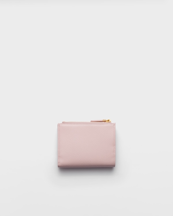 Small Saffiano leather wallet - Alabaster Pink Small Saffiano leather wallet - Alabaster Pink