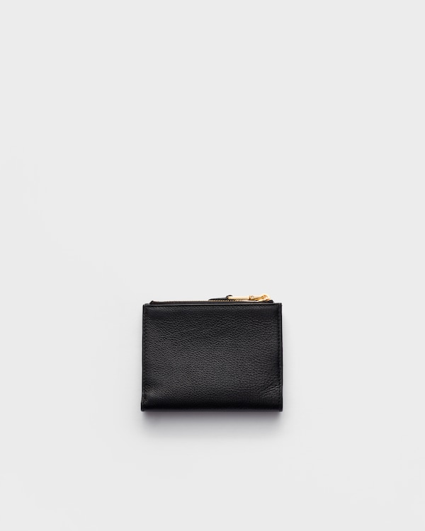 Small leather wallet - Black Small leather wallet - Black