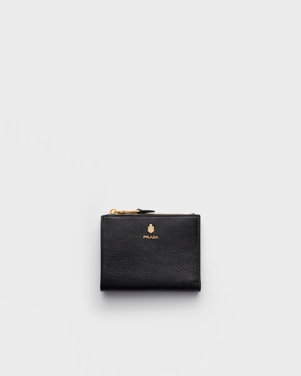 Small leather wallet - Black Small leather wallet - Black