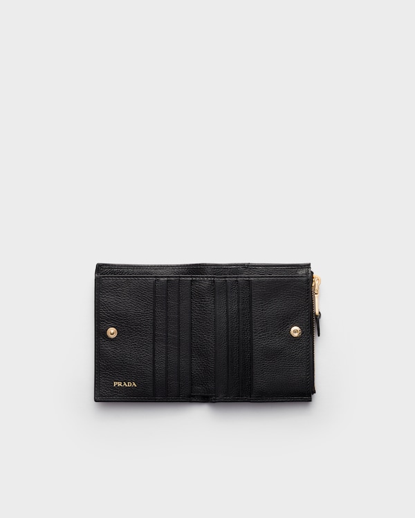 Small leather wallet - Black Small leather wallet - Black