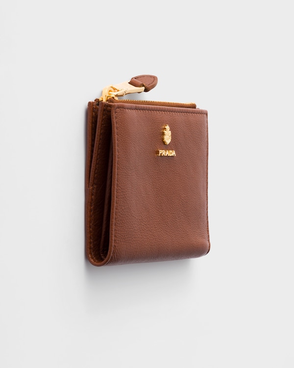 Small leather wallet - Chestnut Brown Small leather wallet - Chestnut Brown
