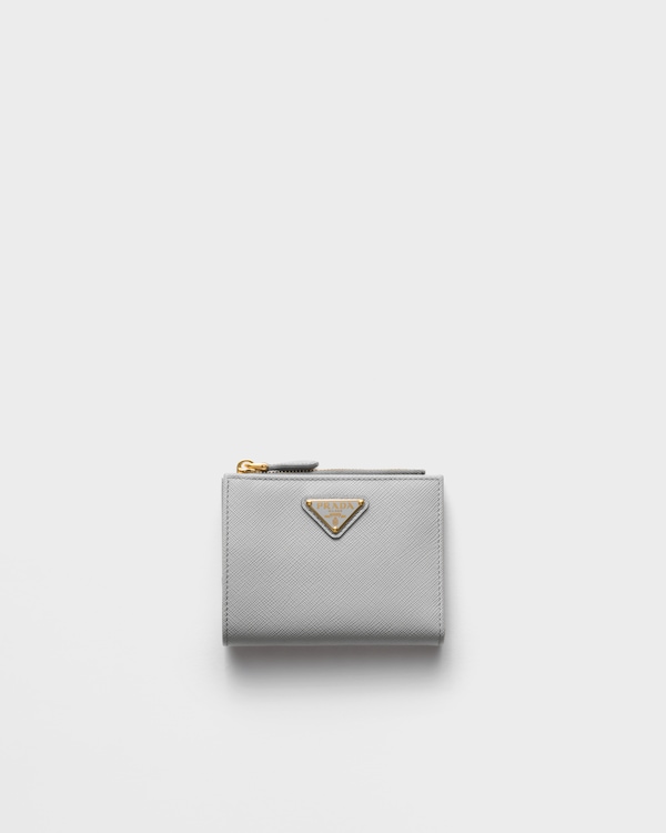 サフィアーノトライアングル 財布 - ライトグレー サフィアーノトライアングル 財布 - ライトグレー
