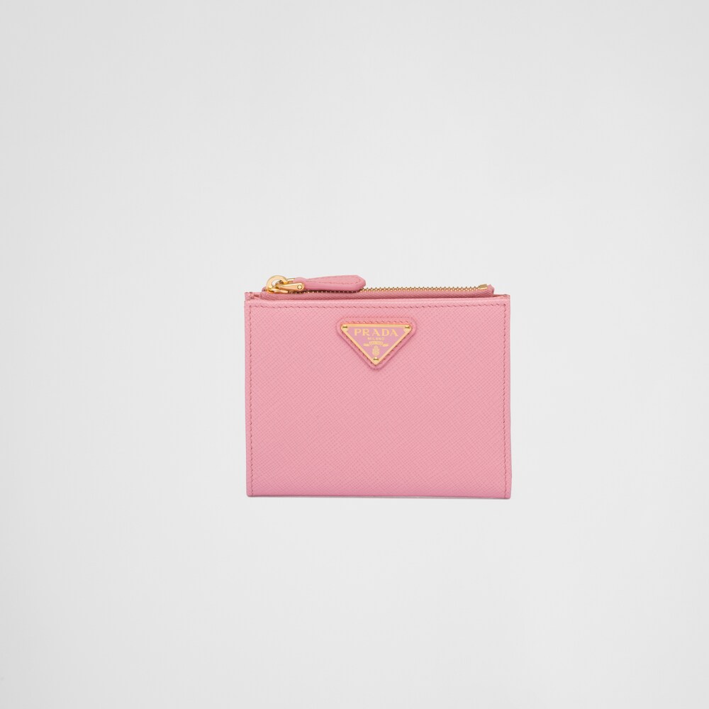 Prada Petit portefeuille en cuir Saffiano 1