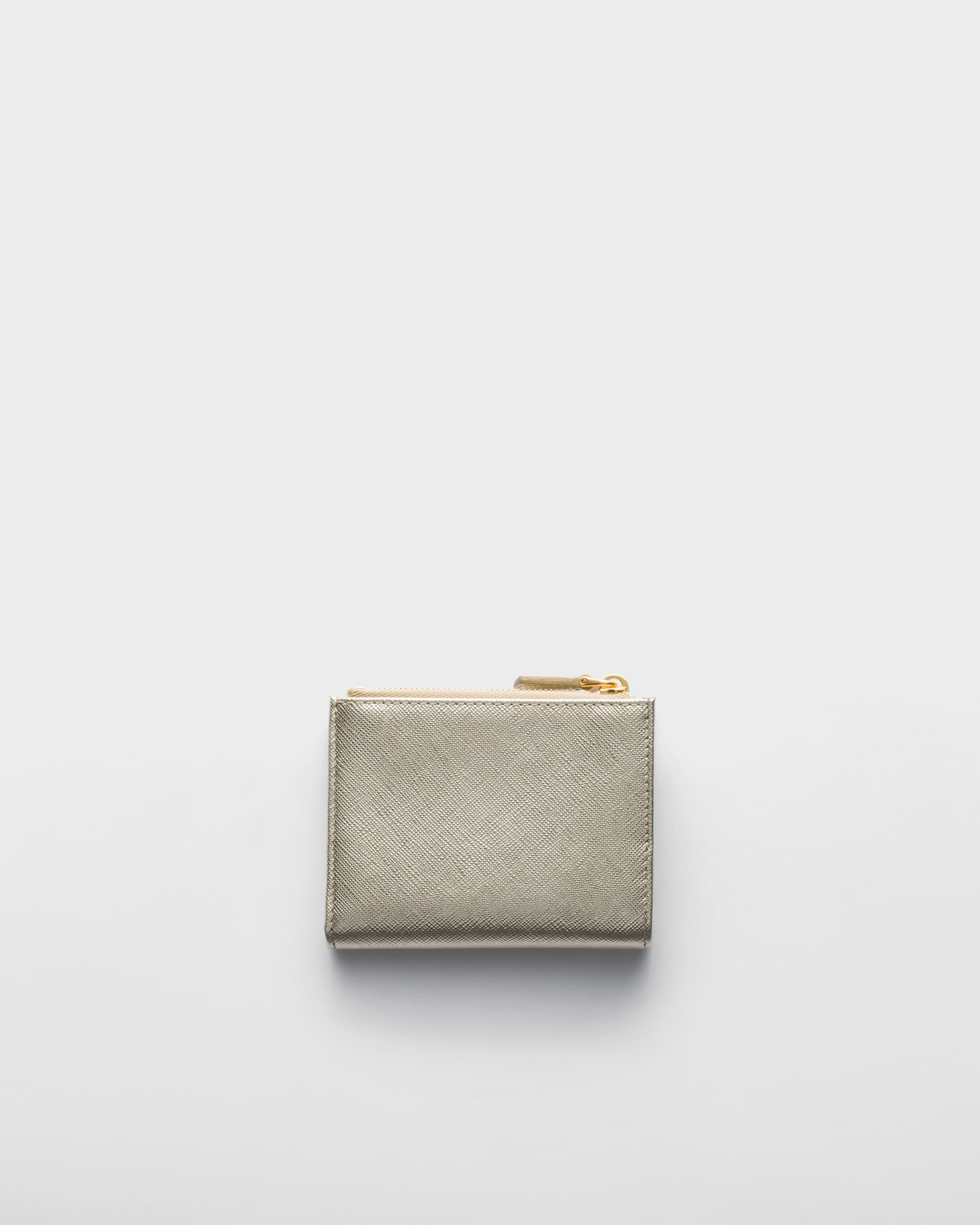 ゴールド サフィアーノトライアングル 財布 | PRADA