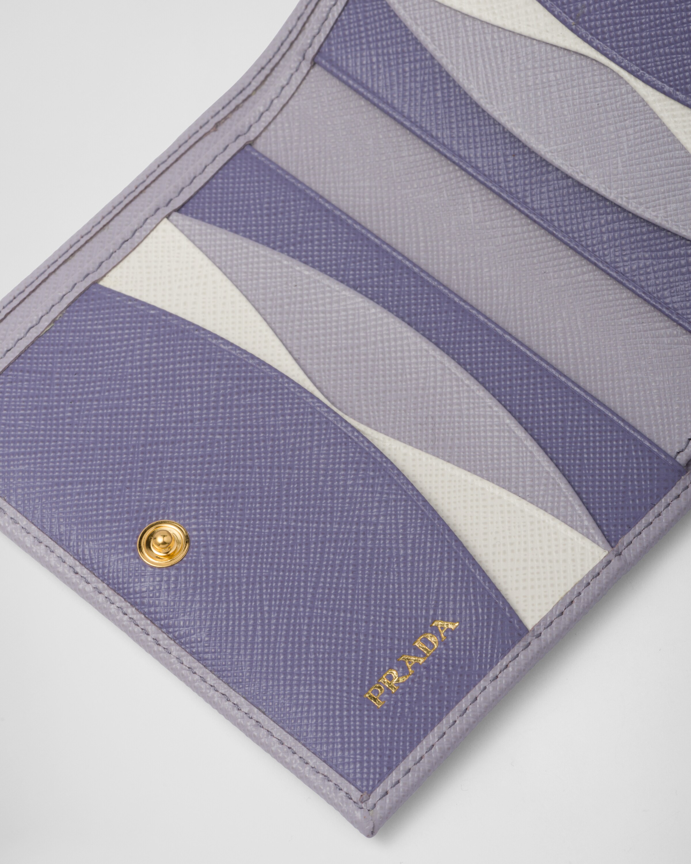 Wisteria lilac Small Saffiano Leather Wallet PRADA