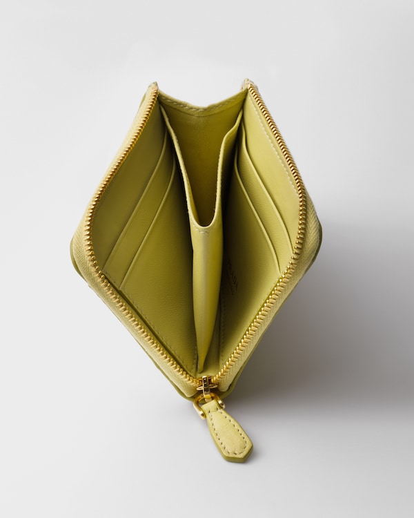 Small ostrich zipper wallet - Pineapple Small ostrich zipper wallet - Pineapple