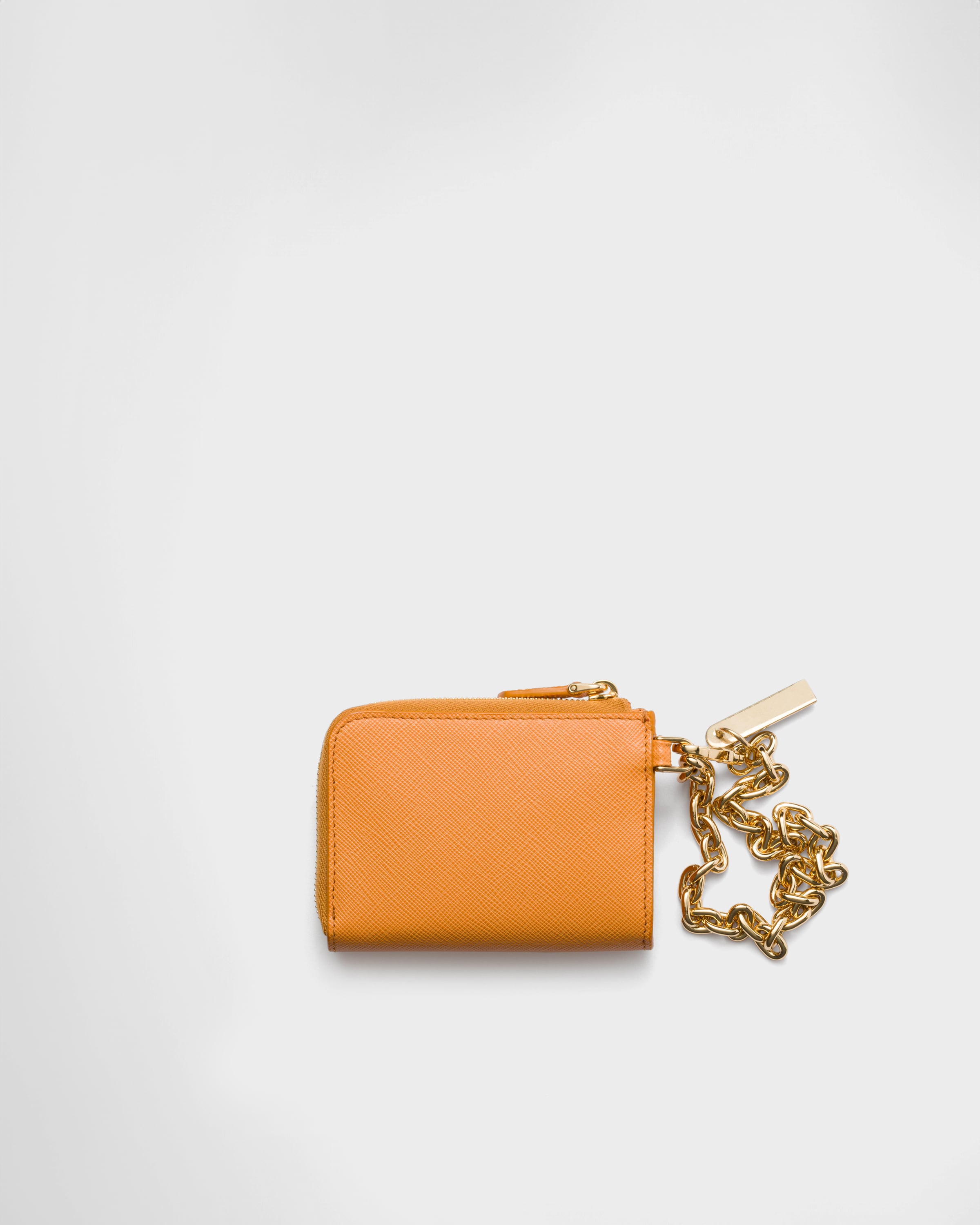 小さくて上品♪★PRADA★Small Saffiano leather zipper wallet Black Small Saffiano leather zipper wallet | PRADA