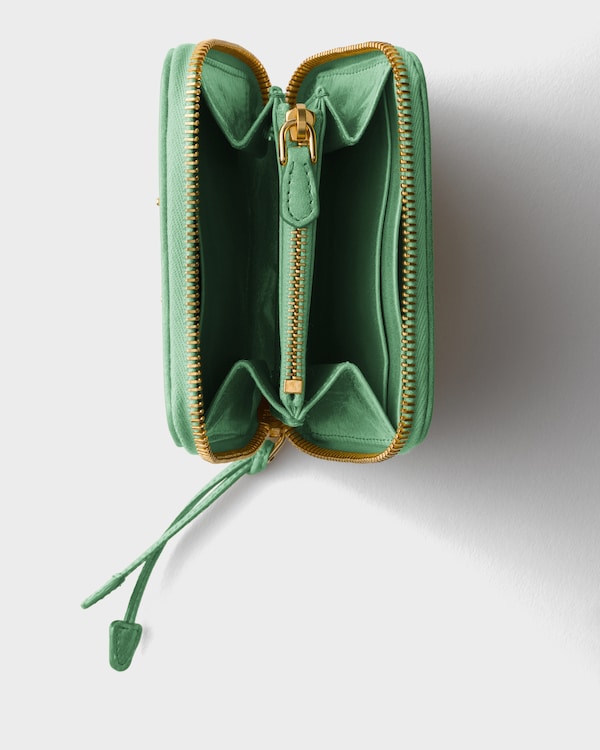 Small leather wallet - Aquamarine Small leather wallet - Aquamarine