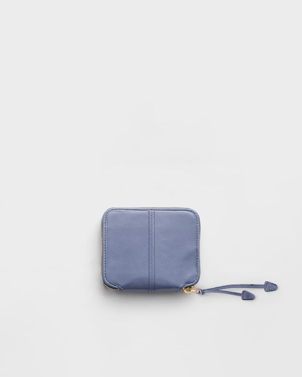 Small leather wallet - アビエーションブルー Small leather wallet - アビエーションブルー