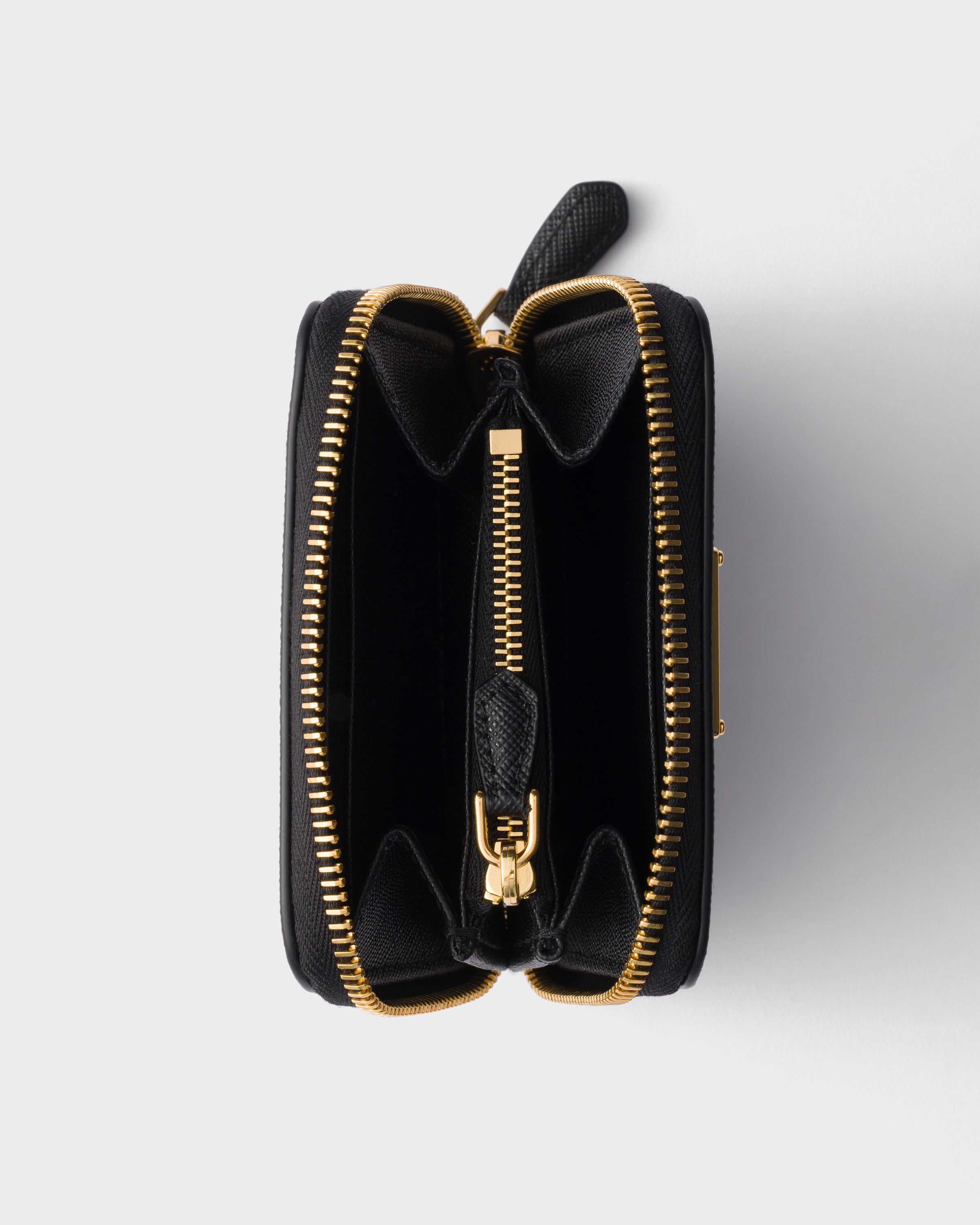 PRADA サフィアーノレザー財布 ブラック ブラック サフィアーノレザー 財布 | PRADA - 日本