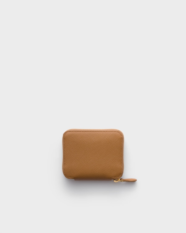 Small Saffiano leather wallet - Caramel Small Saffiano leather wallet - Caramel