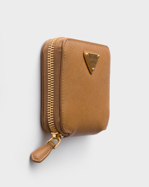 Small Saffiano leather wallet - Caramel Small Saffiano leather wallet - Caramel