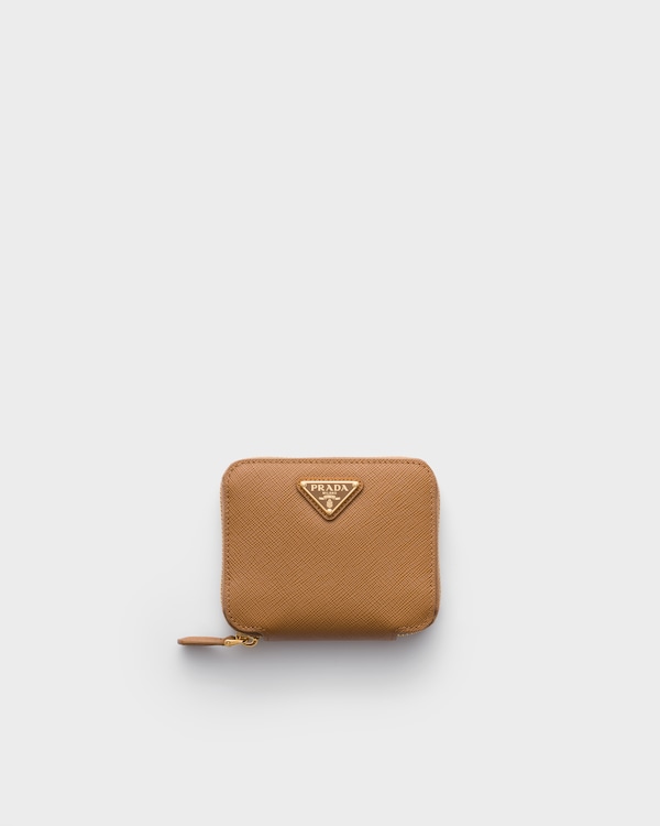 Small Saffiano leather wallet - Caramel Small Saffiano leather wallet - Caramel