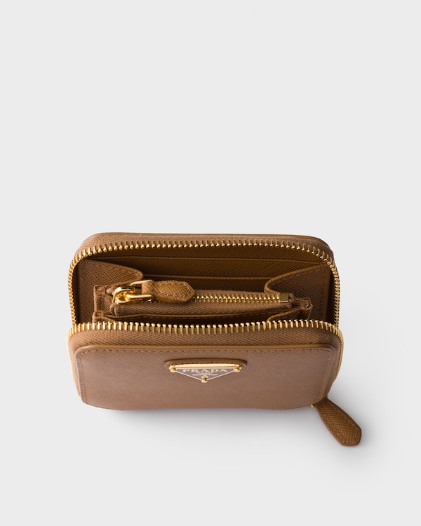 Small Saffiano leather wallet - Caramel Small Saffiano leather wallet - Caramel