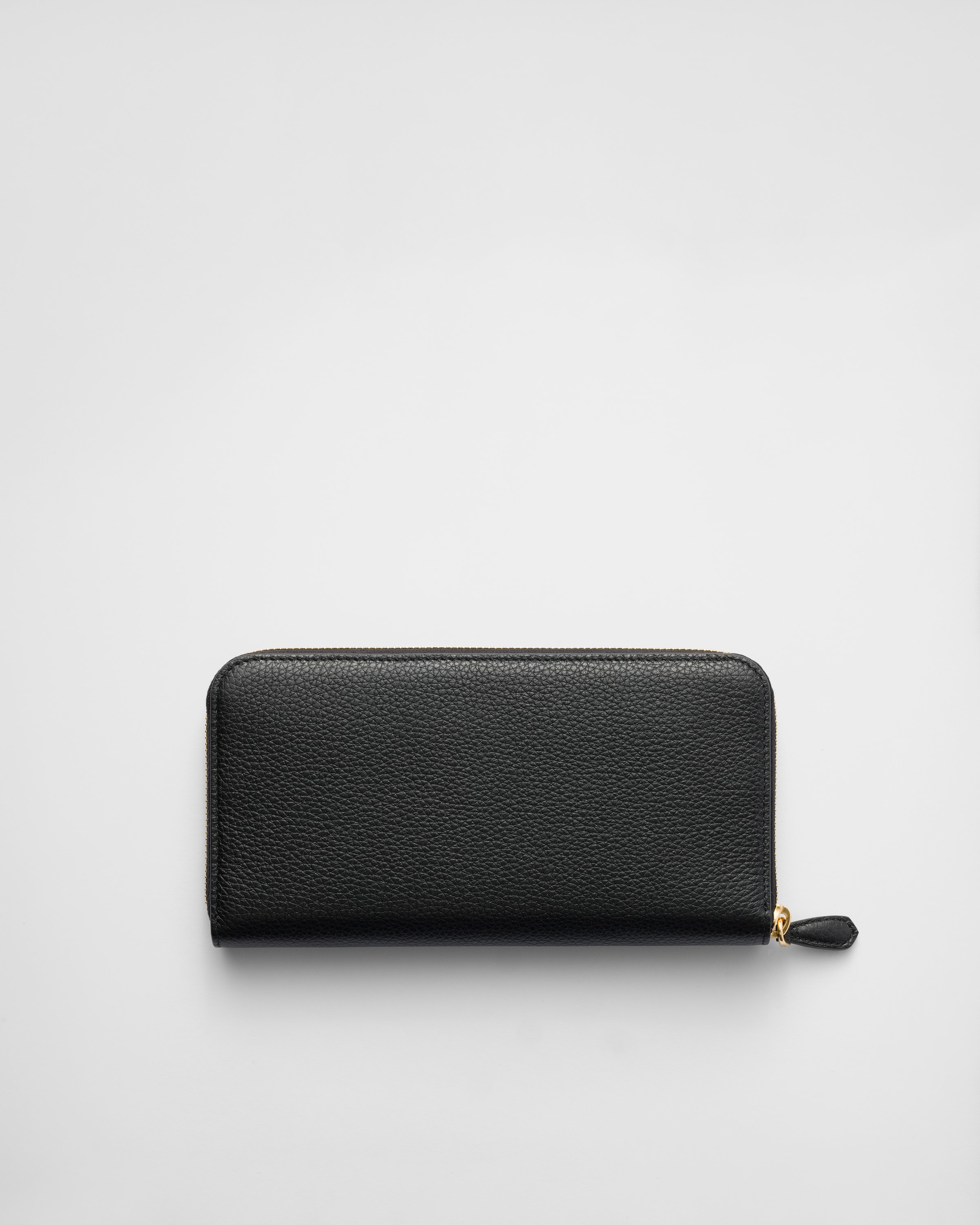 長財布 PRADA Black Fabric And Leather Wallet PRADA新作SAFFIANO二つ折り長財布NEROブラック/1MH132_QHH_F0002