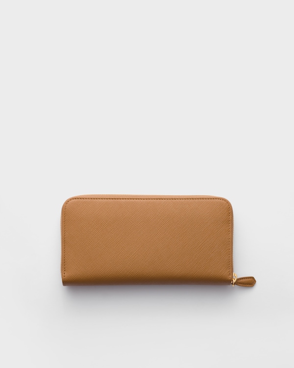 Large Saffiano Leather Wallet - Caramel Large Saffiano Leather Wallet - Caramel