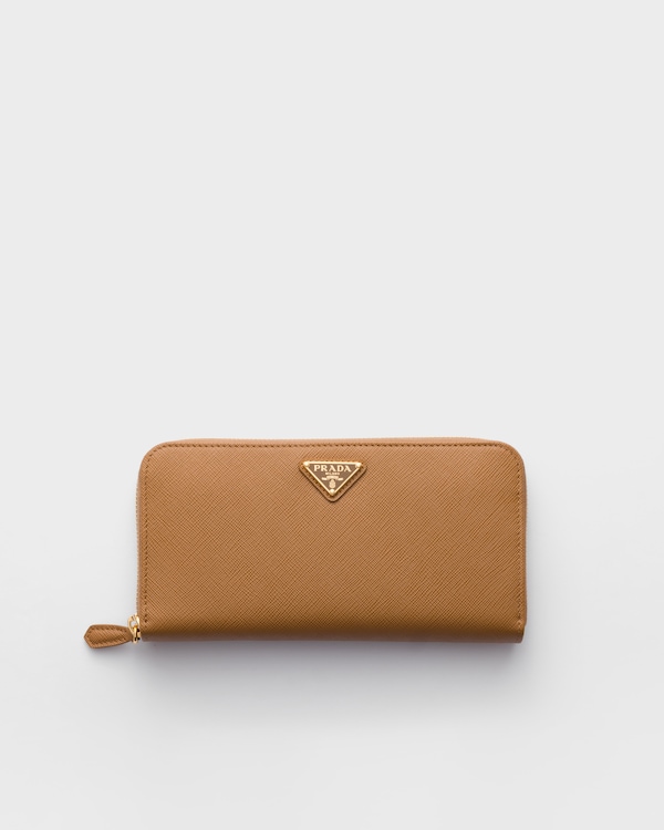 Large Saffiano Leather Wallet - Caramel Large Saffiano Leather Wallet - Caramel