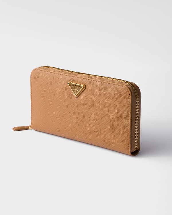 Large Saffiano Leather Wallet - Caramel Large Saffiano Leather Wallet - Caramel