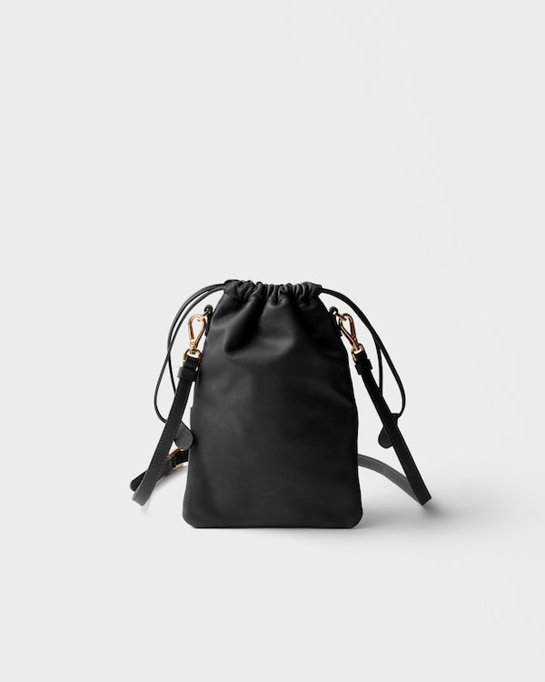 Nappa leather pouch - Black Nappa leather pouch - Black