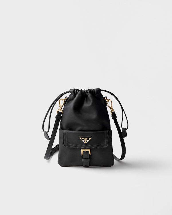 Nappa leather pouch - Black Nappa leather pouch - Black