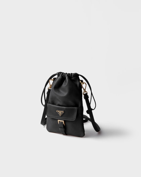Nappa leather pouch - Black Nappa leather pouch - Black