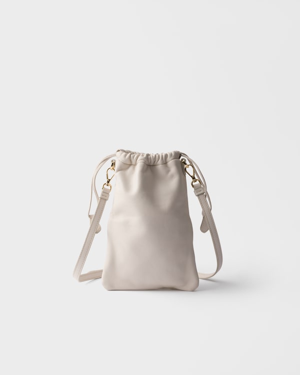 Nappa leather pouch - Chalk White Nappa leather pouch - Chalk White