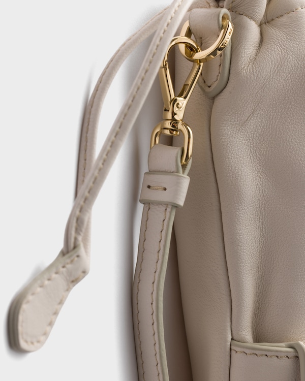 Nappa leather pouch - Chalk White Nappa leather pouch - Chalk White