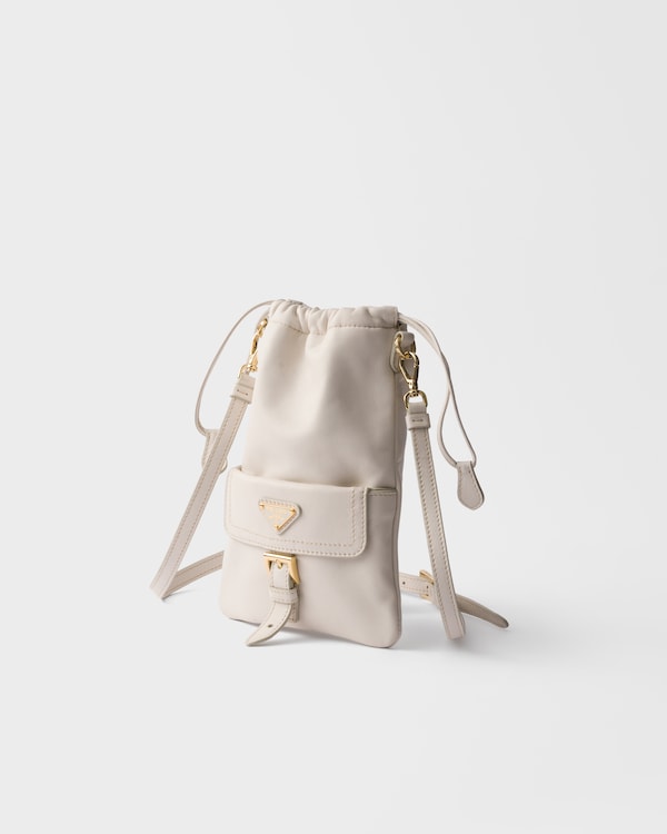 Nappa leather pouch - Chalk White Nappa leather pouch - Chalk White