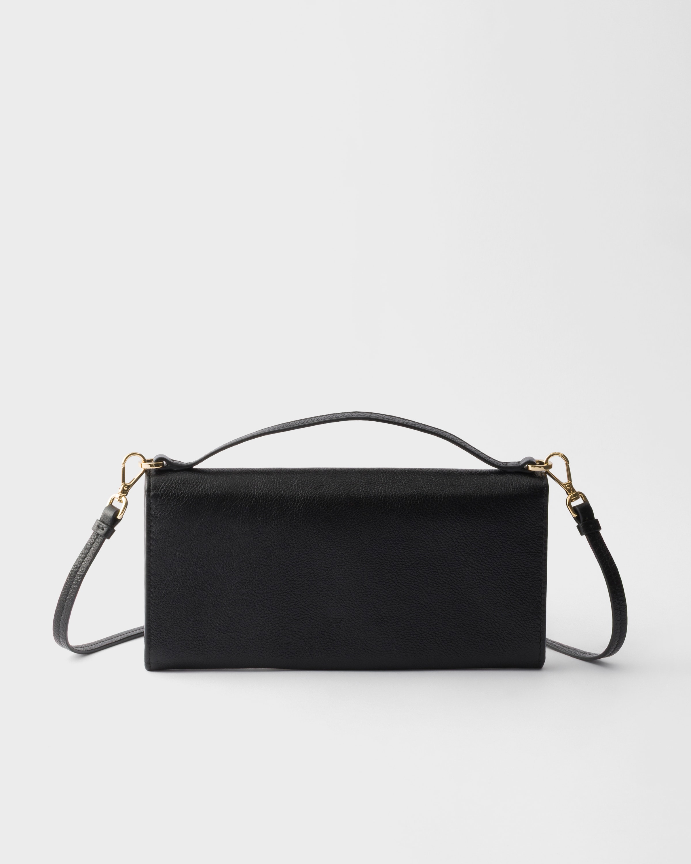 PRADA（プラダ）ストラップ2種付き ショルダーバッグ　ギャランティカード付 ブラック ショルダーストラップ付レザー 財布 | PRADA - 日本