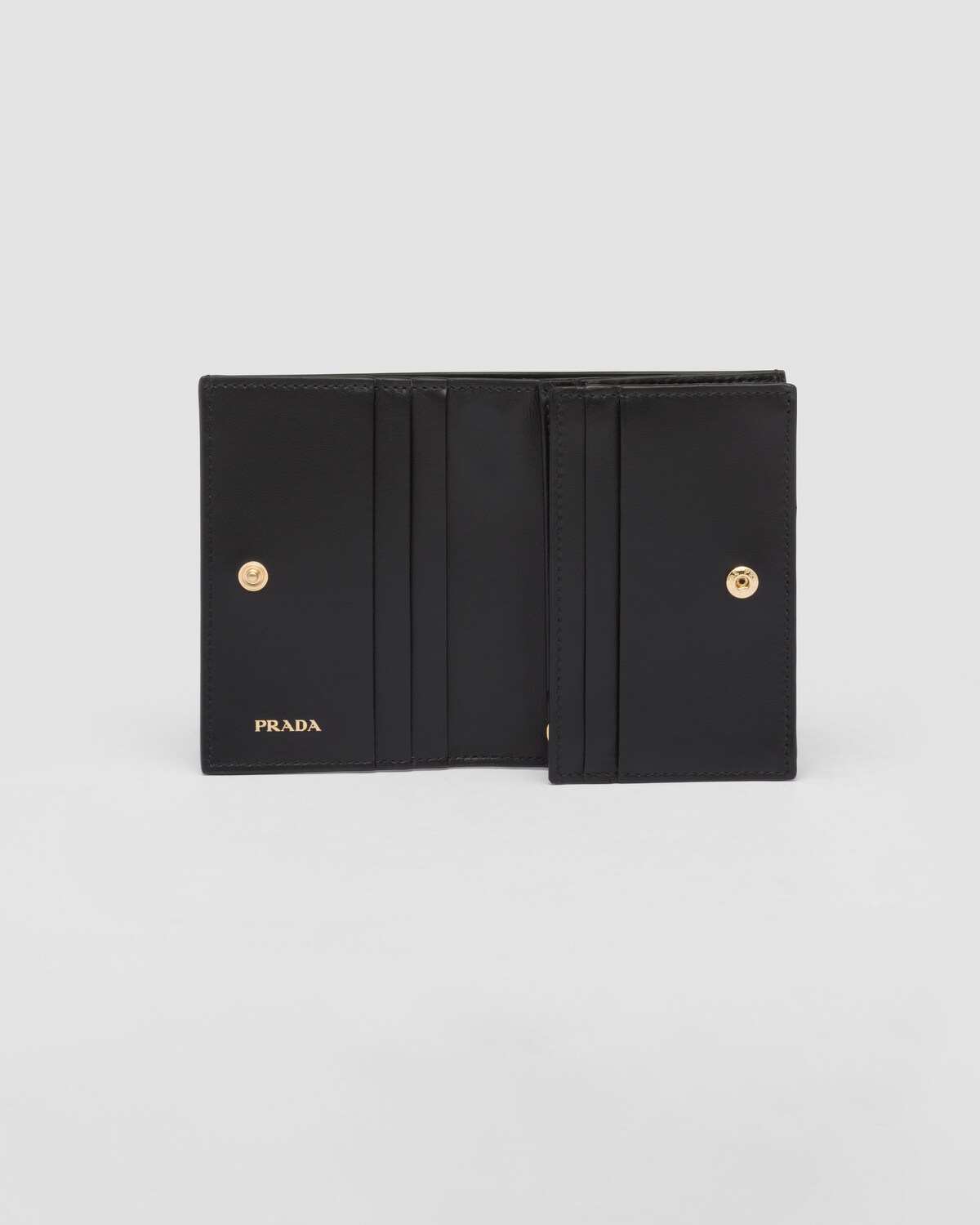 Black Small Leather Wallet PRADA