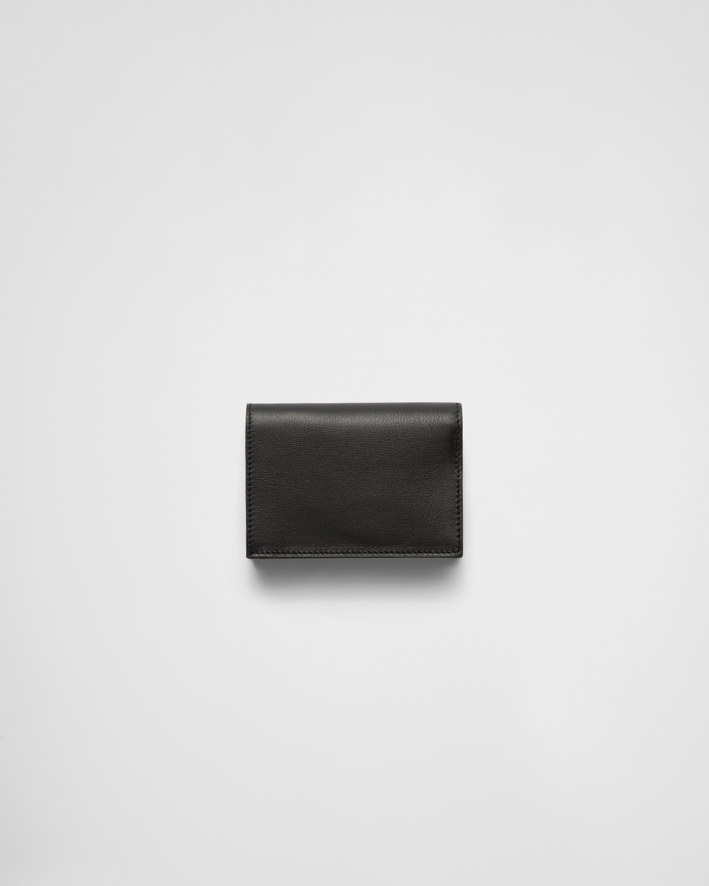 Black Small leather wallet | PRADA