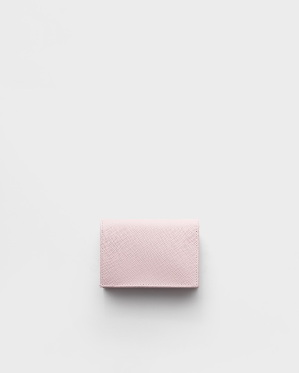 Small Saffiano leather wallet - Alabaster Pink Small Saffiano leather wallet - Alabaster Pink