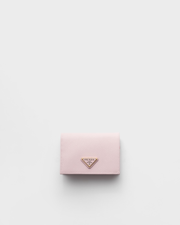 Small Saffiano leather wallet - Alabaster Pink Small Saffiano leather wallet - Alabaster Pink