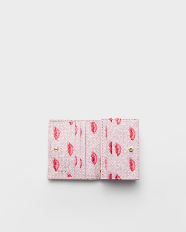 Small Saffiano leather wallet - Alabaster Pink Small Saffiano leather wallet - Alabaster Pink