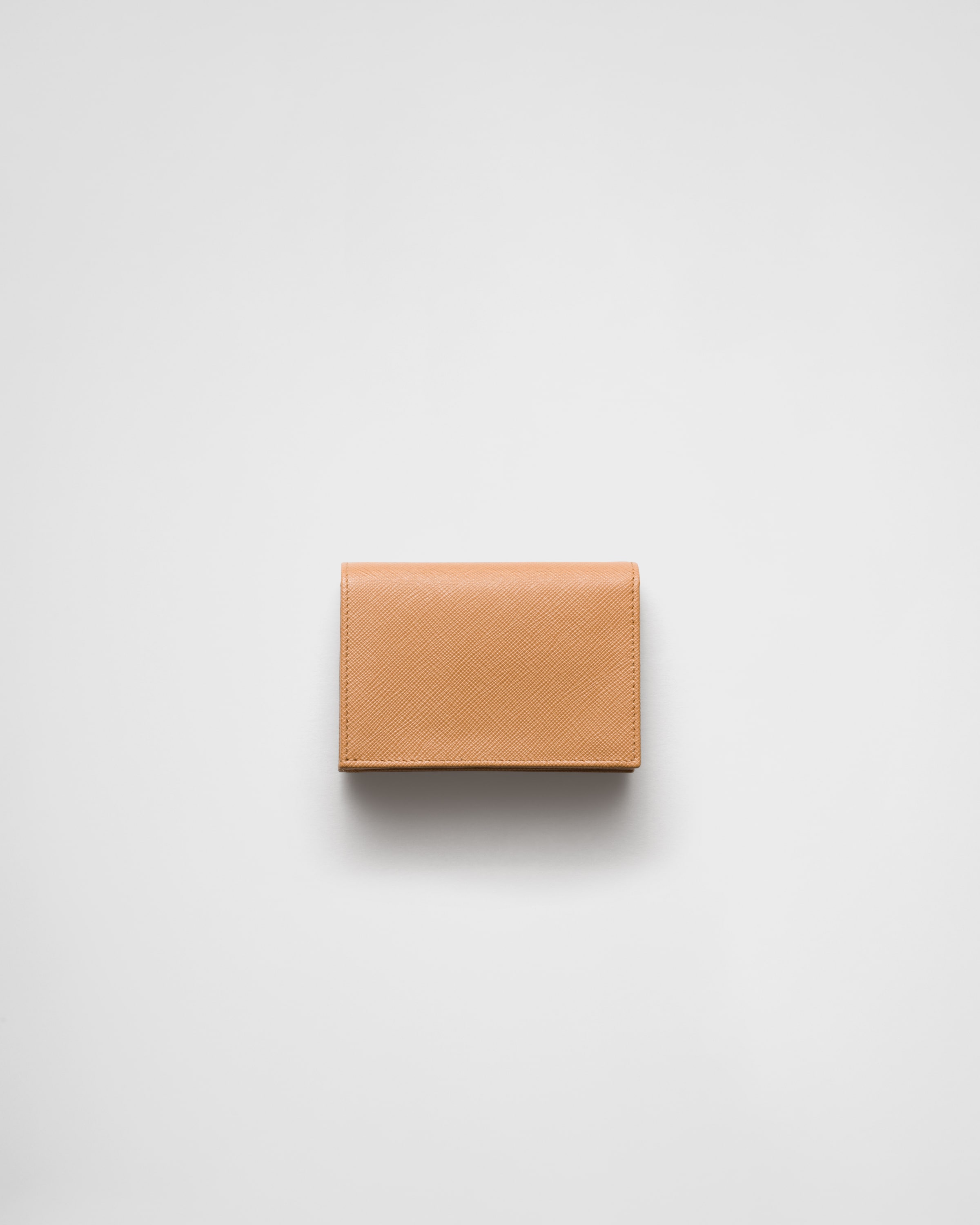 Natural Small Saffiano Leather Wallet | PRADA