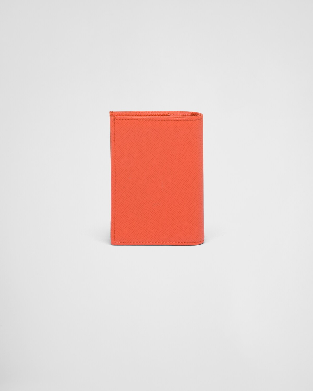 Orange Small Saffiano Leather Wallet PRADA