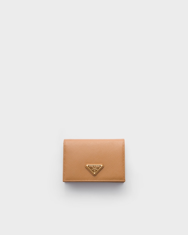Small Saffiano Leather Wallet - Caramel Small Saffiano Leather Wallet - Caramel