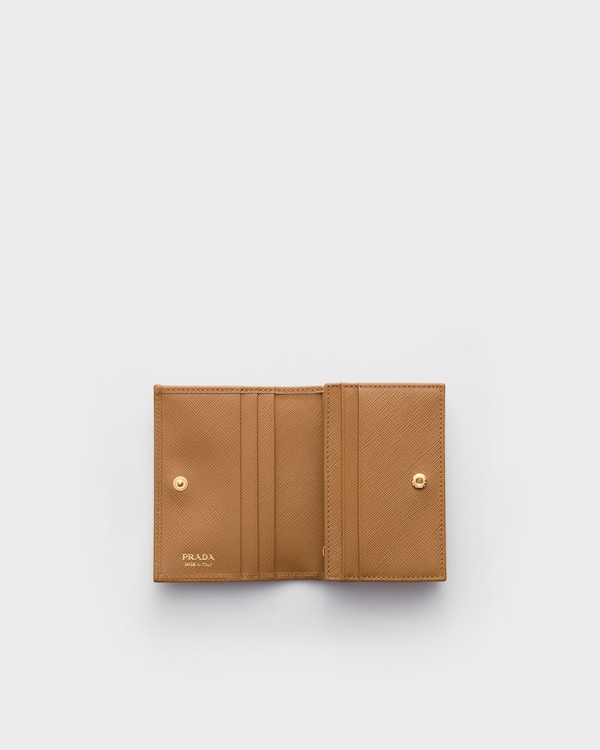 Small Saffiano Leather Wallet - Caramel Small Saffiano Leather Wallet - Caramel