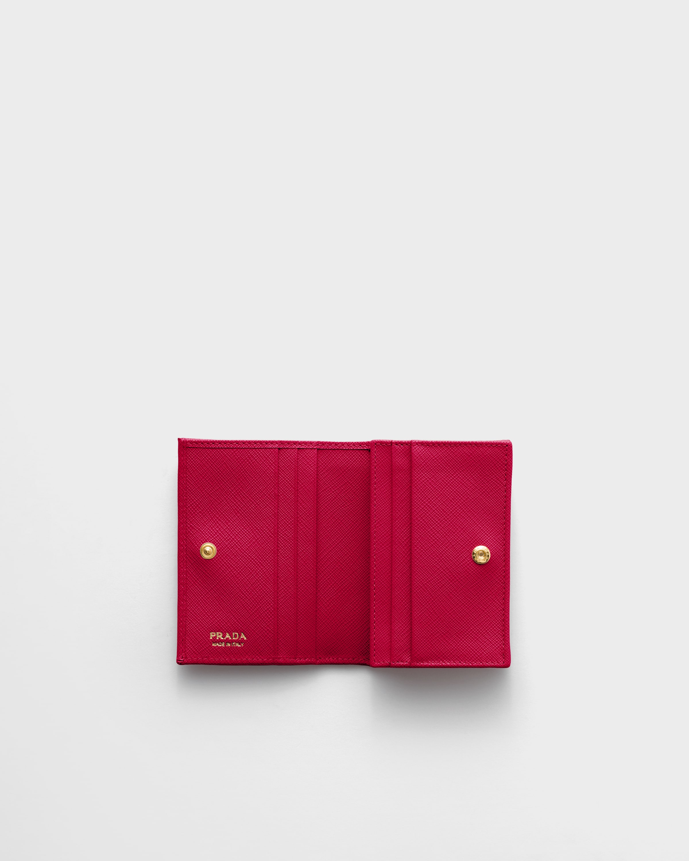 Fiery Red Small Saffiano Leather Wallet | PRADA