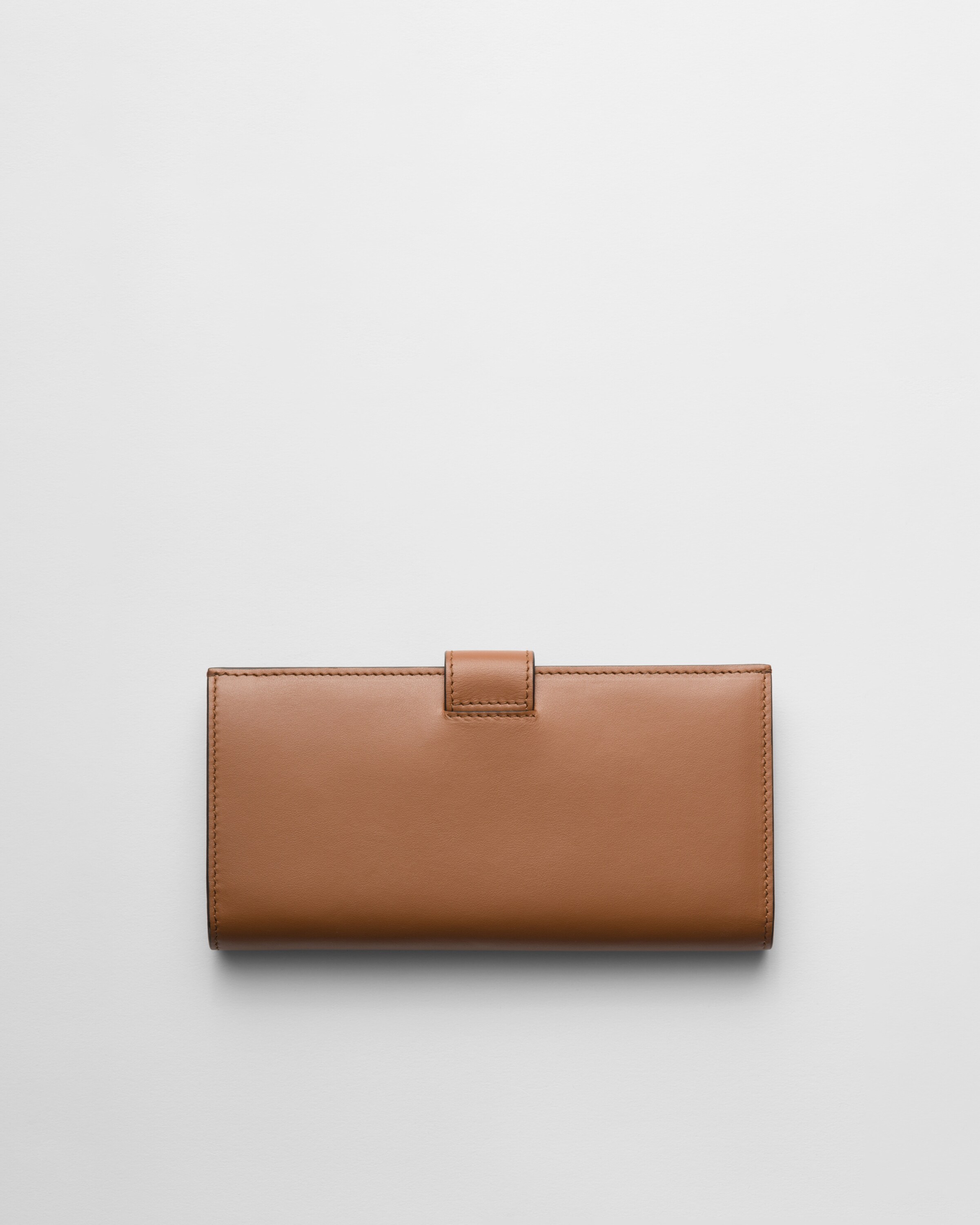 Large leather outlet wallet prada
