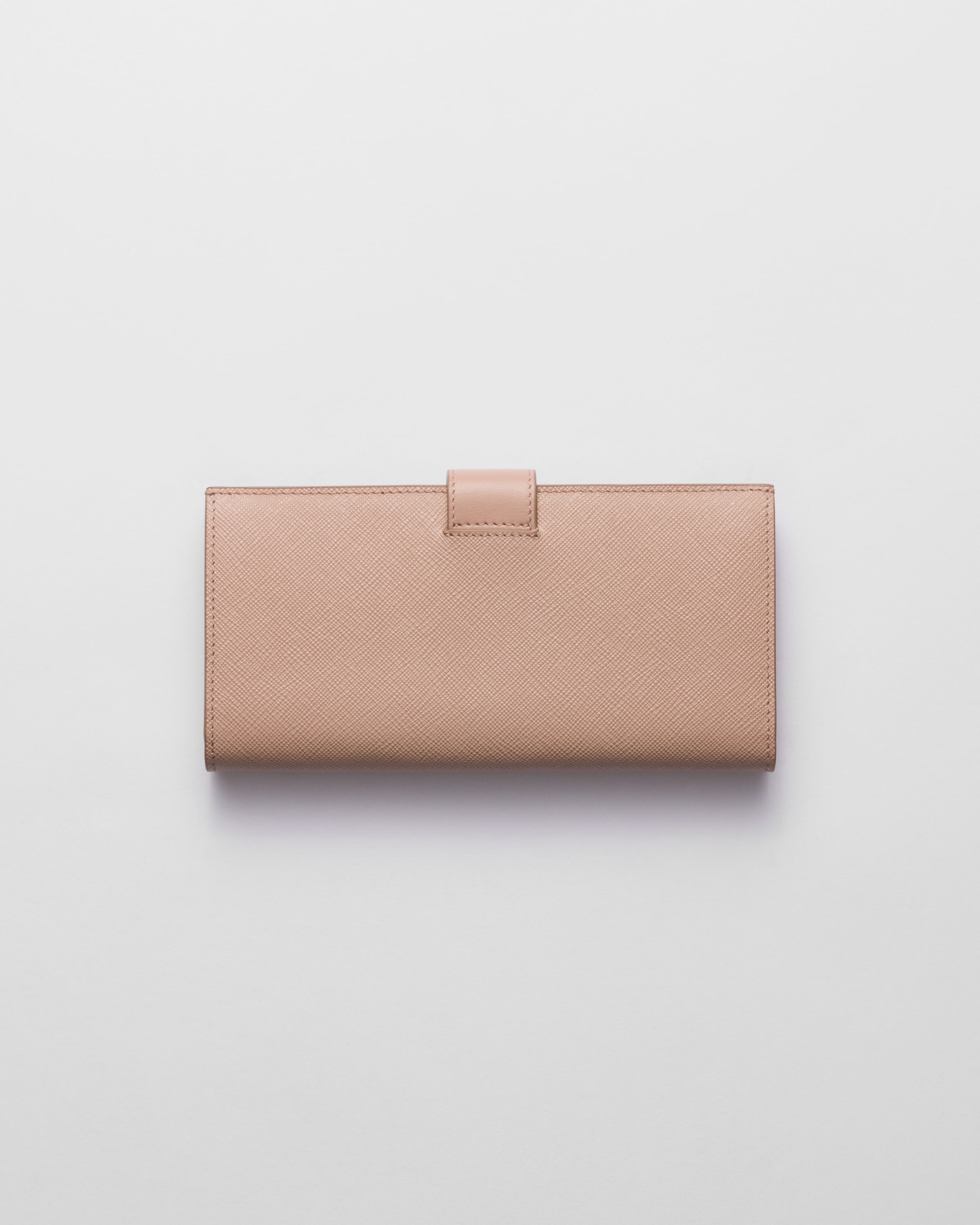 極美品》 PRADA サフィアーノ 長財布 ピンクベージュ