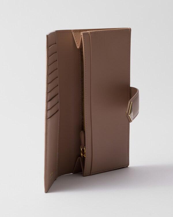 Large Saffiano and smooth leather wallet Large Saffiano and smooth leather wallet