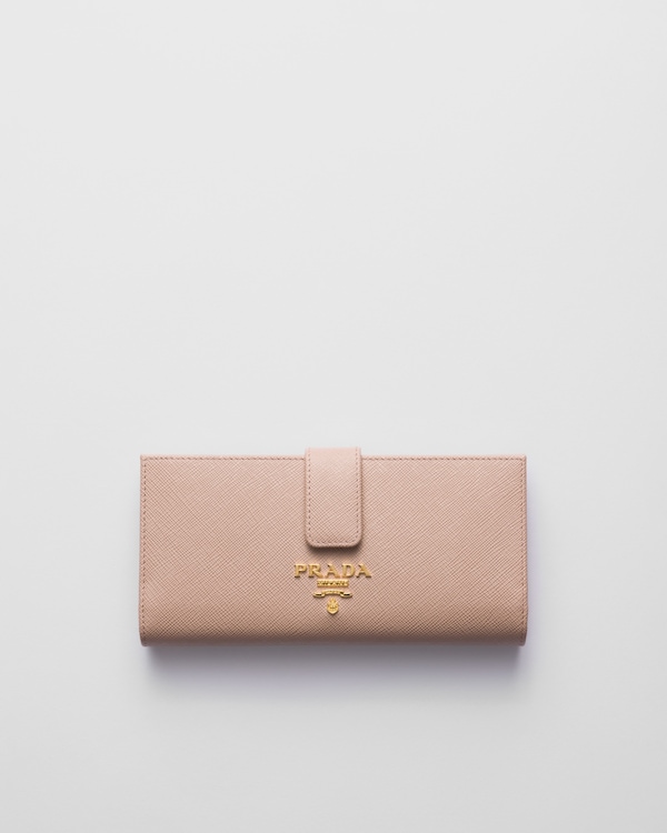 ピンク サフィアーノマルチカラー 長財布 | PRADA
