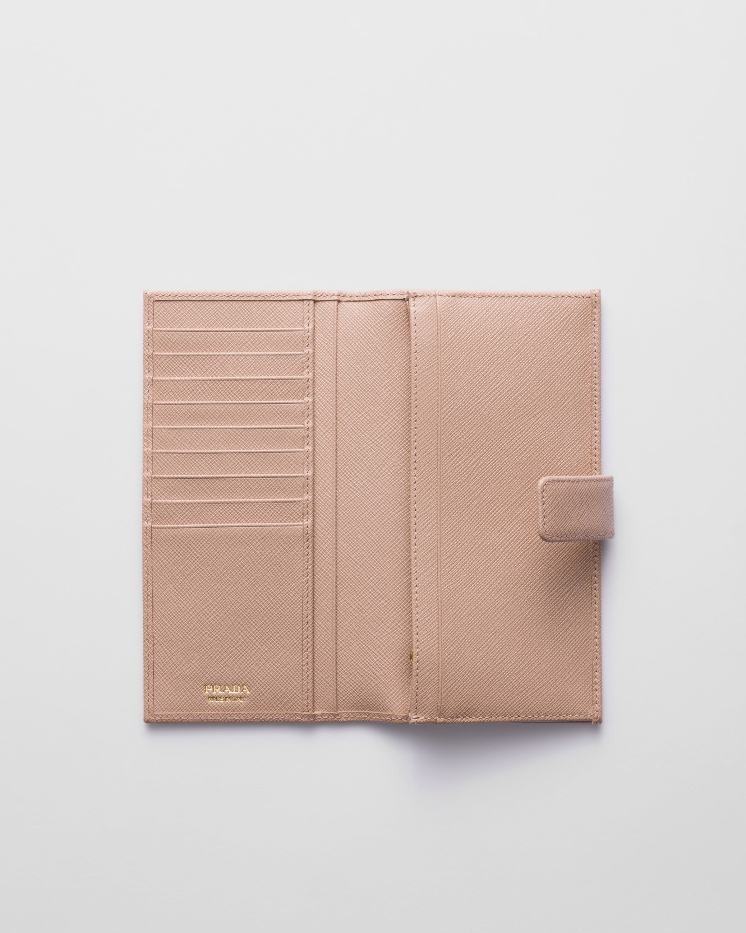 ピンクベージュ サフィアーノレザー 財布 | PRADA