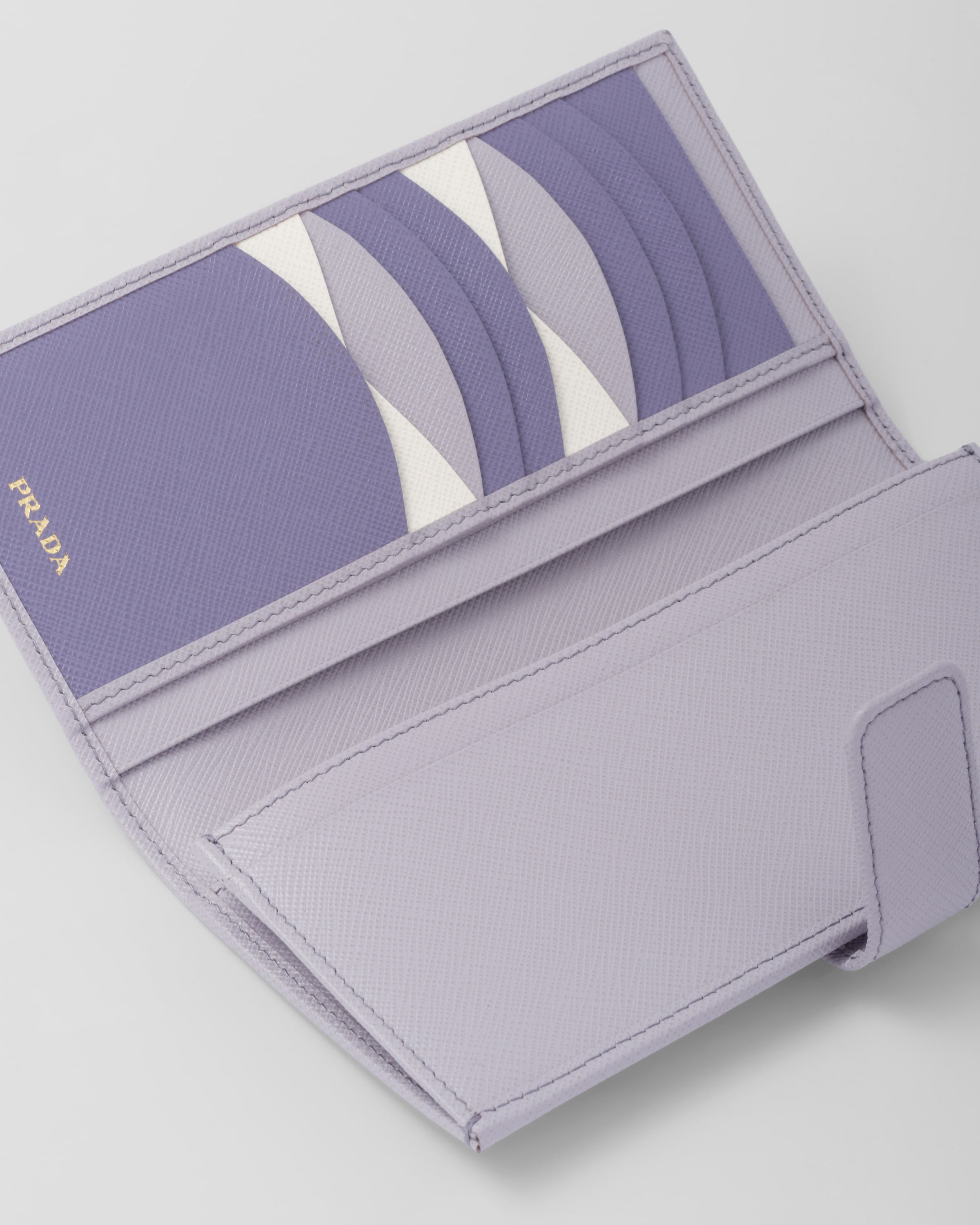 Purple prada wallet sales