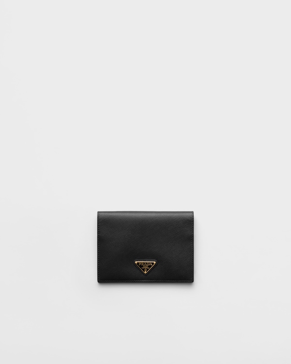 Saffiano leather passport holder - Black Saffiano leather passport holder - Black