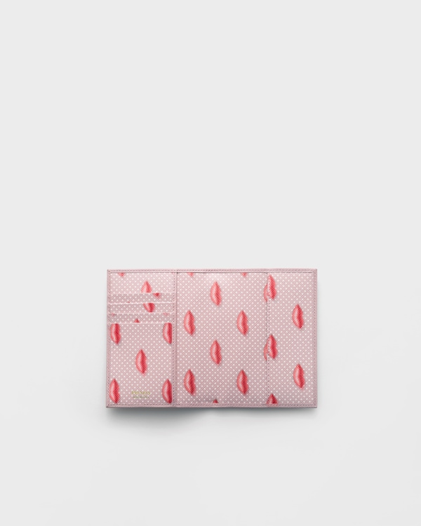 サフィアーノレザー パスポートホルダー - アラバスターピンク サフィアーノレザー パスポートホルダー - アラバスターピンク